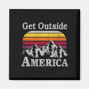 Trendy Get Outdoor America Bergsteigen Magnet