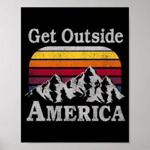 Trendy Get Outdoor America Bergsteigen Poster