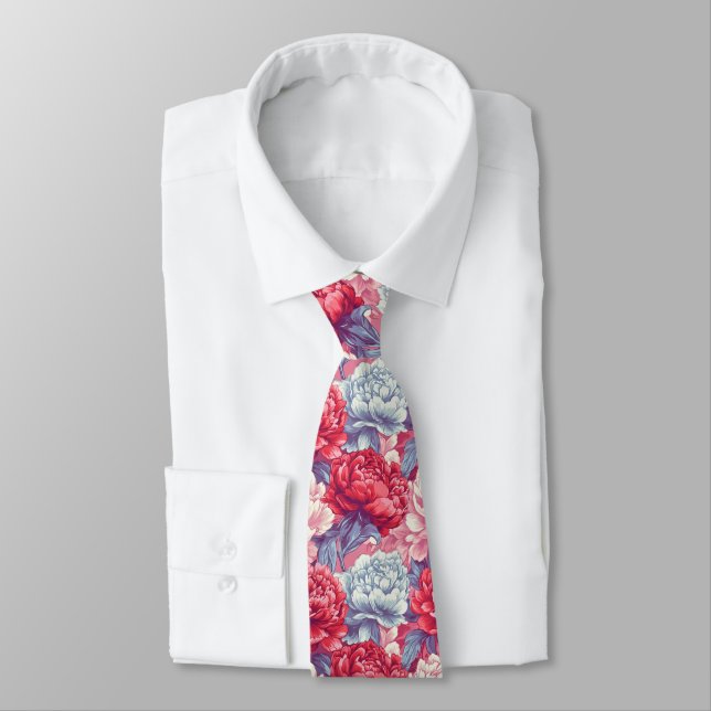 Trendy Gifts For Dad Peonies Krawatte (Gebunden)