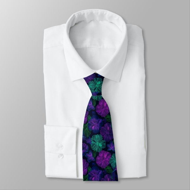 Trendy Gifts For Father Tropical Flower Krawatte (Gebunden)