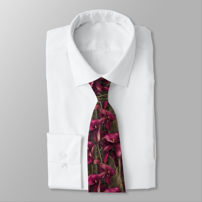 Trendy Gifts For Men Calla Lilies Krawatte (Gebunden)