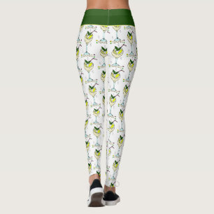 Trendy Gin Lover Cocktail Glass Stilvoll Weiß Leggings