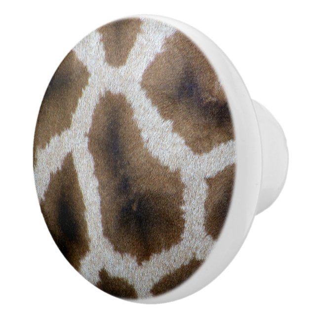 Trendy Giraffe Fur Skin - Rich Elegant Fashion Keramikknauf (Rechts)