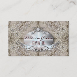 Trendy Girly Chic Gatsby Fashion Paris Lace Visitenkarte