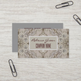 Trendy Girly Chic Gatsby Fashion Paris Lace Visitenkarte