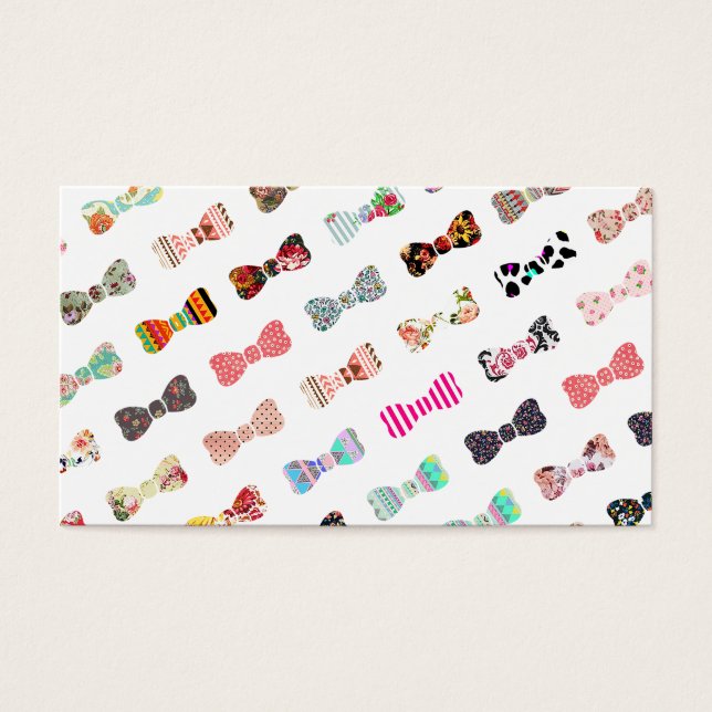 Trendy Girly farbenfrohe Muster Niedlich Bows (Vorderseite)
