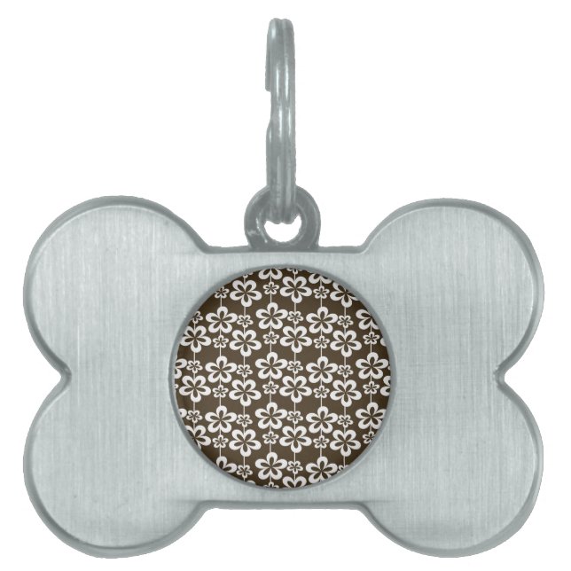 Trendy Girly Floral Pattern Tiermarke (Vorderseite)