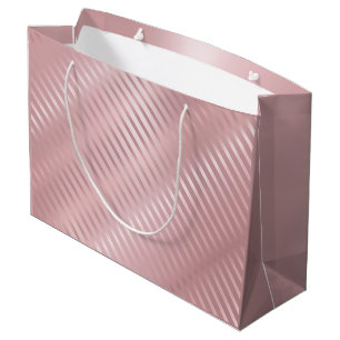 Trendy Glamour Elegante Moderne Rose Goldvorlage Große Geschenktüte