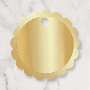 Trendy Glamour Imitate Gold Elegante Moderne Leere Geschenkanhänger