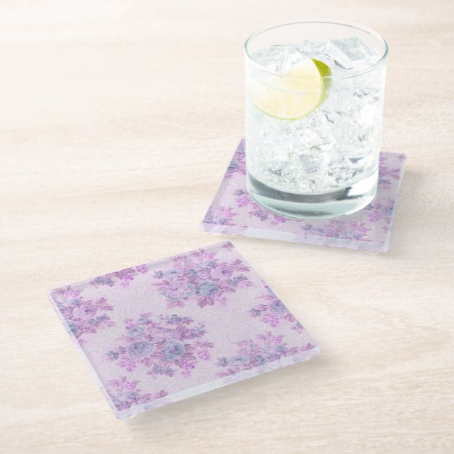 Trendy Glasuntersetzer (Schrägansicht)