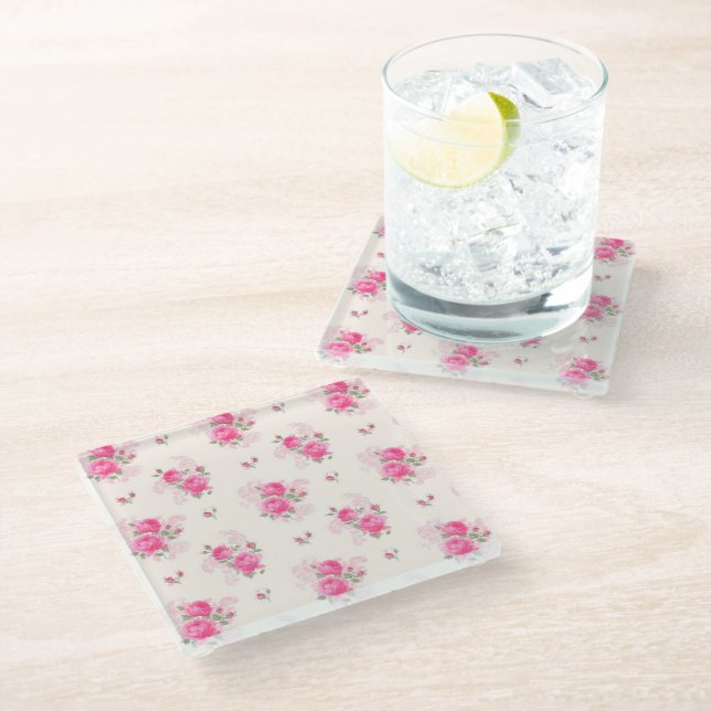 Trendy Glasuntersetzer (Schrägansicht)