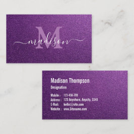 Trendy Glitzer Custom Makeup Artist Visitenkarte