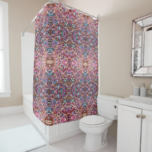 Trendy Glitzer Opal Holographic Collection Duschvorhang