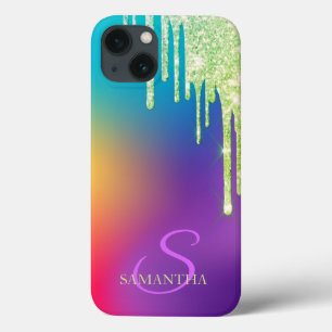 Trendy Glitzer Tropfens Ombre Holographic Case-Mate iPhone Hülle