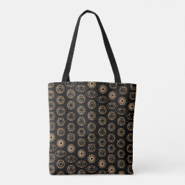 Trendy Gold Chakras Pattern Tasche