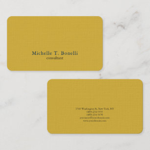 Trendy Gold Color Background Schlicht Creative Mod Visitenkarte
