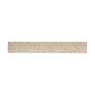 Trendy Gold Glitzer und Leopard Print Gradient