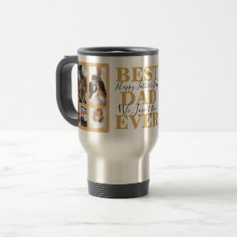 Trendy Gold Script Best Vater Ever Vathers Day Fot Reisebecher