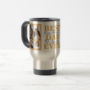 Trendy Gold Script Best Vater Ever Vathers Day Fot Reisebecher