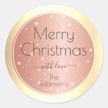 Trendy Gold Shimmer Effect Eleganter Weihnachtssti
