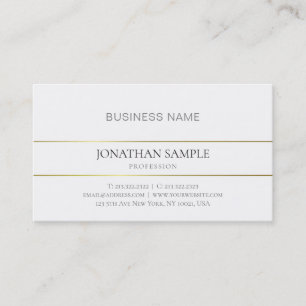 Trendy Gold Stylisches Schlichtes Simple Company M Visitenkarte