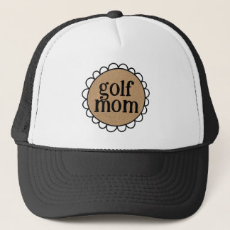 Trendy GOLF MOM Scalloped Edge Truckerkappe