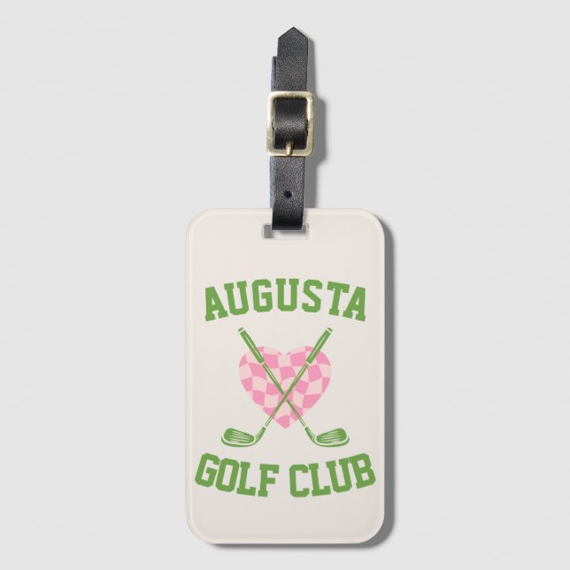 Trendy Golf Social Club Bag Tag Gepäckanhänger (Vorderseite Vertikal)