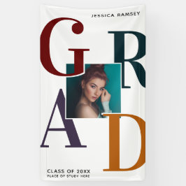 Trendy Grad Foto Abschluss Door Banner