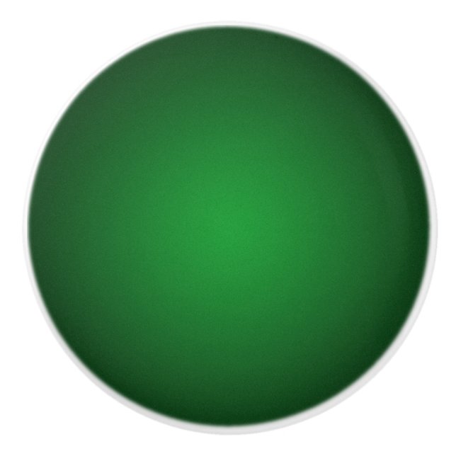 Trendy Grainy Green-Black Vignette Keramikknauf (Vorderseite)