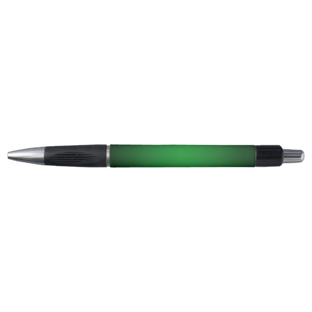Trendy Grainy Green-Black Vignette Kugelschreiber (Vorderseite)