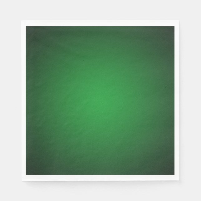 Trendy Grainy Green-Black Vignette Serviette (Vorderseite)
