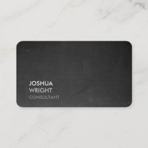 Trendy Gray Chalkboard Attraktiv Schlicht Chic Visitenkarte