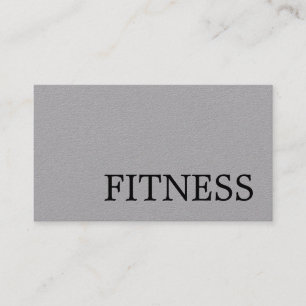 Trendy Gray Fitness Sport Beruflich Trainer Visitenkarte
