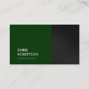 Trendy Gray Green Attractive Business Card Visitenkarte