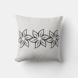 Trendy Gray Silver Modernes Design Kissen