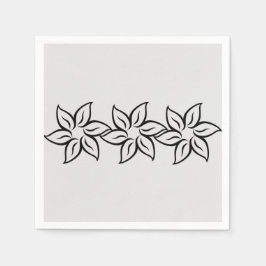 Trendy Gray Silver Modernes Design Serviette