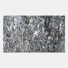 Trendy Gray Stone Rechteckiger Aufkleber