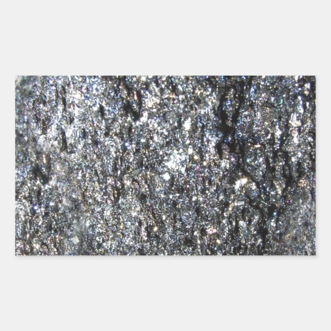 Trendy Gray Stone Rechteckiger Aufkleber (Vorderseite)