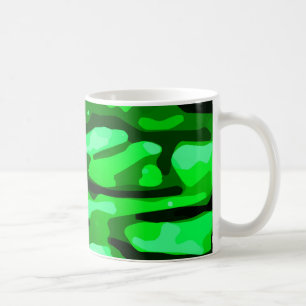 Trendy Green Camouflage Pattern Kaffeetasse