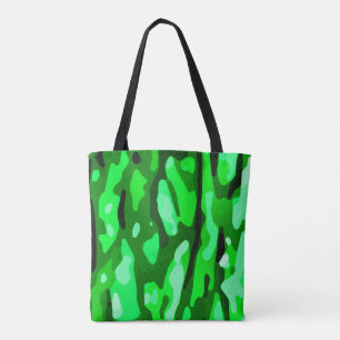 Trendy Green Camouflage Pattern Tasche