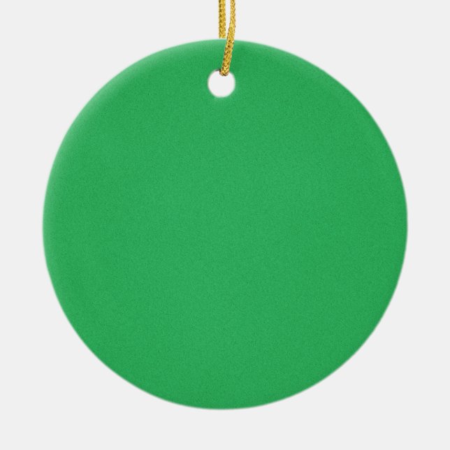 Trendy Green Grainy Background Keramikornament (Vorne)