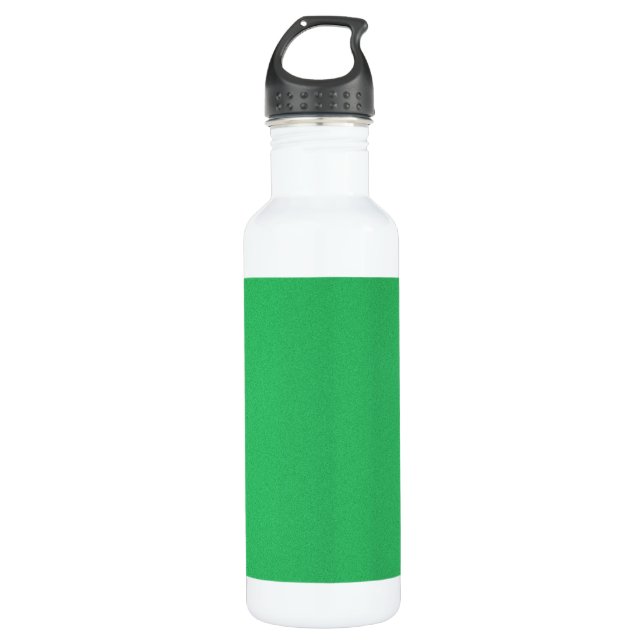 Trendy Green Grainy Background Trinkflasche (Vorderseite)
