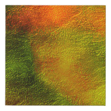 TRENDY GREEN & ORANGE MODERNE ABSTRAKTE MALERIE