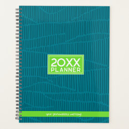 Trendy Green Personalisiert Name Planer