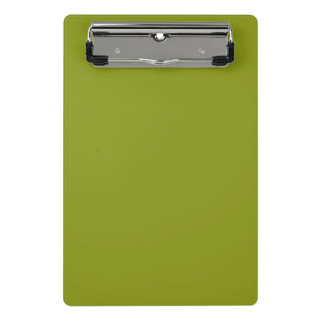 Trendy Green (solide Farbe) Mini Klemmbrett (Vorderseite)