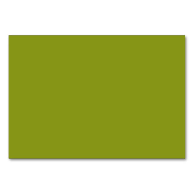 Trendy Green (solide Farbe) Tischnummer (Vorderseite)