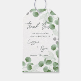 Trendy Greenery Nature Inspiriert Eukalyptus Weddi Geschenkanhänger