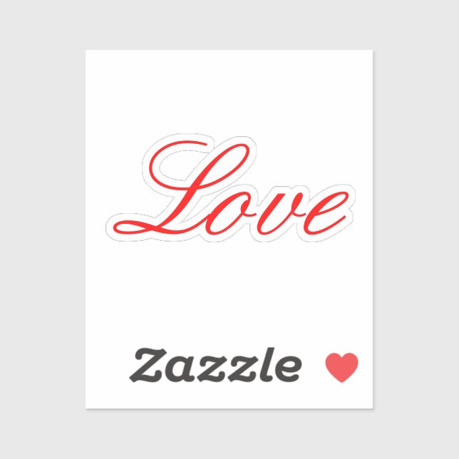 Trendy Grey Background Red Liebe Wedding Aufkleber (Blatt)