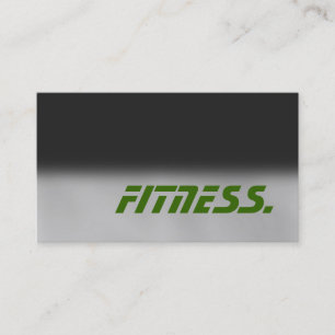 Trendy Grey Green Trainer Sport Carte de visite