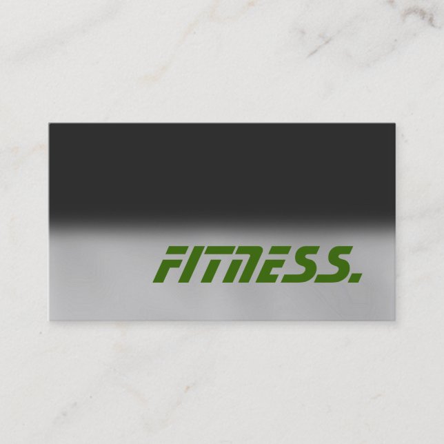 Trendy Grey Green Trainer Sport Carte de visite (Devant)